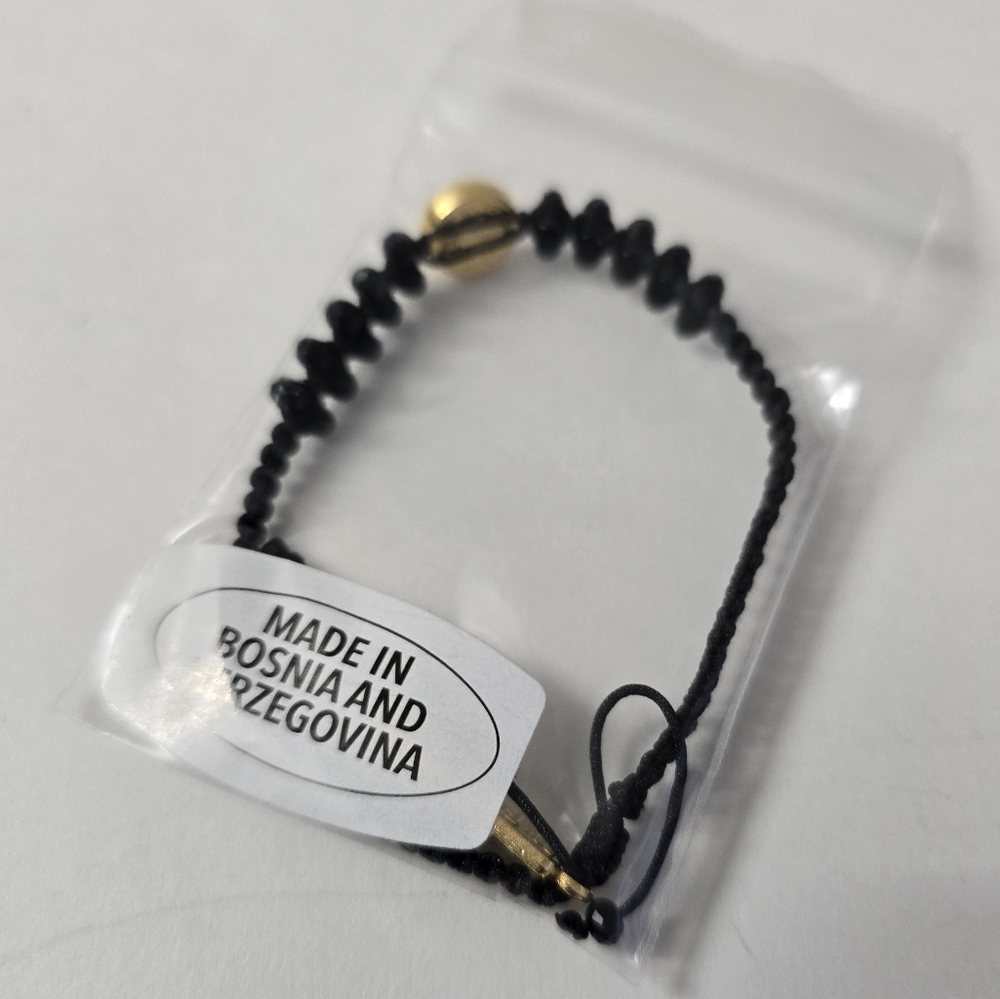 Black and Gold International Bracelet